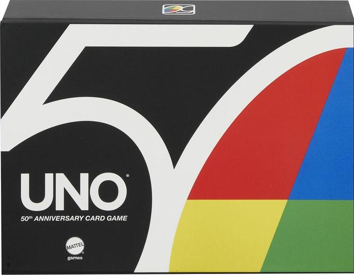 Actual product image Mattel Games UNO 50th premium (German, English, French, Italian, Spanish)