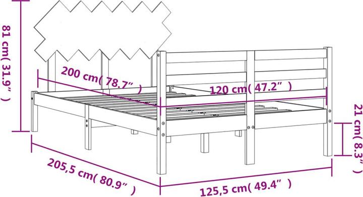 Actual product image VidaXL Nantan (120 x 200 cm)