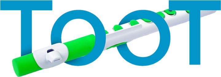 Actual product image Nuvo N430T TooT 2.0 - Children's transverse flute in C, white-pink (Transverse flute)
