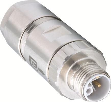 Actual product image Lumberg Circular connector, M12, plug, straight, poles - 5, crimp, cable holder