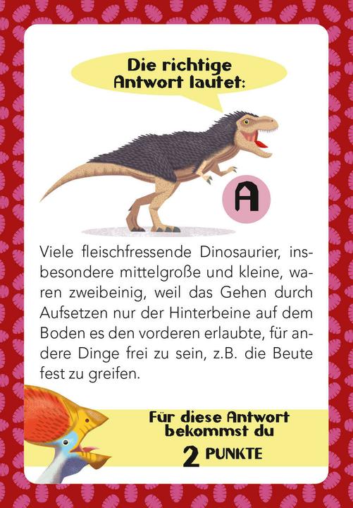 Produktbild National Geographic Dinosaurier-Quiz. 100 Fragen über Dinosaurier für Quizfans und Dinofans (100 Fragen & Ant (Deutsch, Lorenzo Sabbatini, Massimo Miato, White Star Kids, 2024)