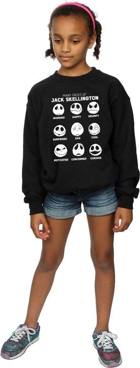 Produktbild Disney Nightmare Before Christmas The Many Faces Of Jack Sweatshirt Mädchen (152, 158)