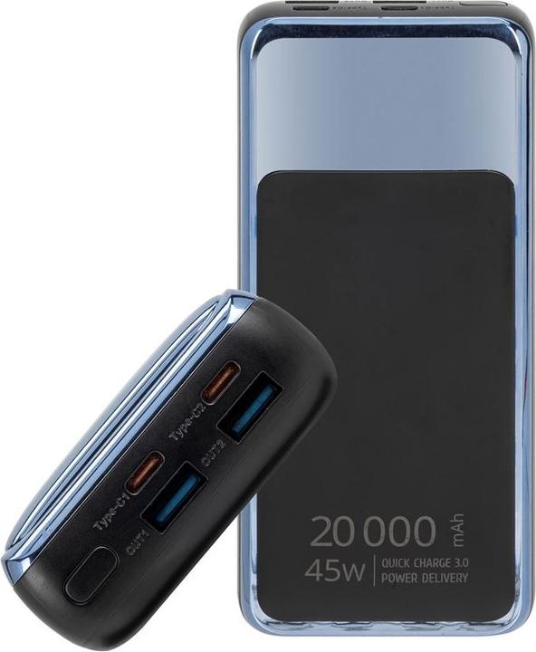 Image du produit Rivacase Batterie 20 000 Mah 45W Qc/Pd (20000 mAh, 45 W, 74 Wh)