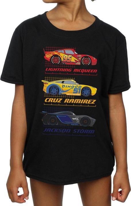 Cars Girls Racer Profile Cotton T-Shirt (128)