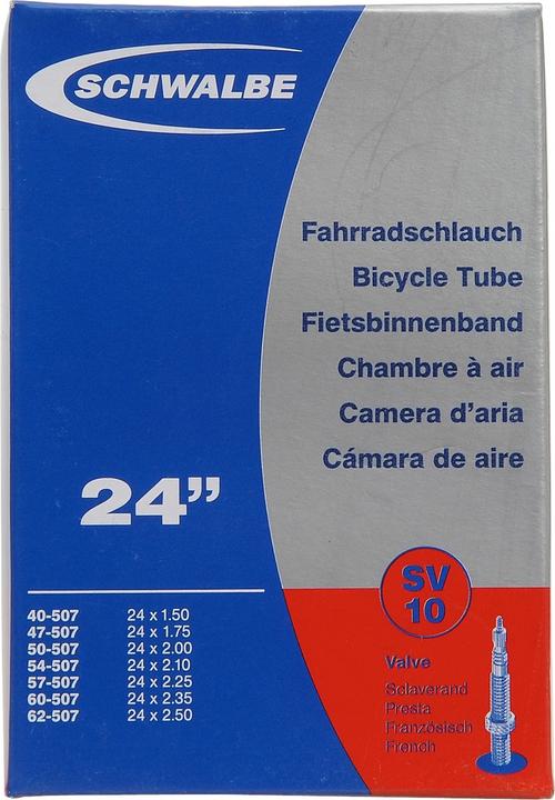 Actual product image Schwalbe Sv10 40/62-507 (Presta (SV), 24", 40 mm)