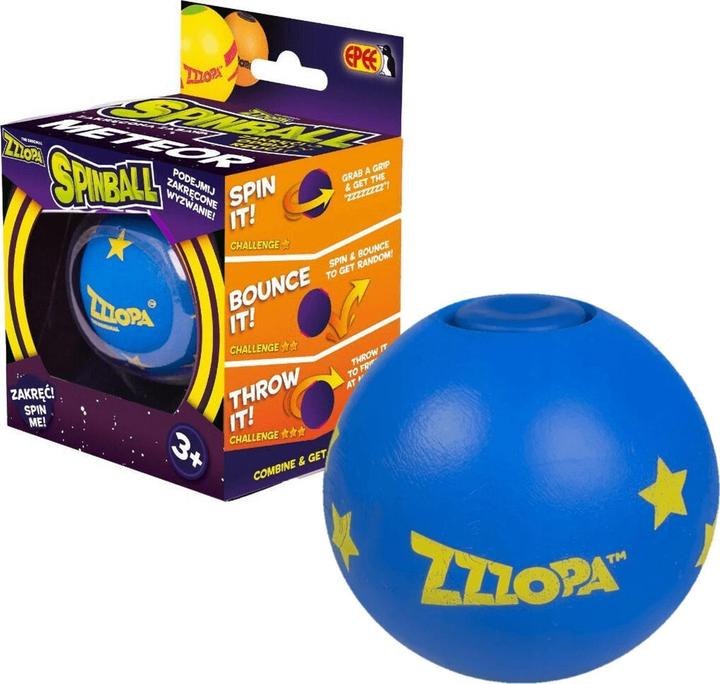 Actual product image EPEE Spinball Ball Blue fun with a yellow meteor (9.50 cm)