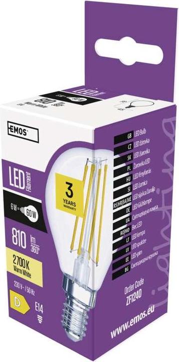 Produktbild Emos ZF1240 (E14, 6 W, 810 lm, 1 x, D)