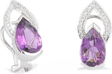 Actual product image Breuning EAR JEWELLERY - E.AMETHYST/Brill. 0,209 Ct. H/si (585, - Gold)