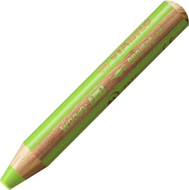 Image du produit STABILO woody 3 en 1 crayon de couleur (Vert clair, 1 x)