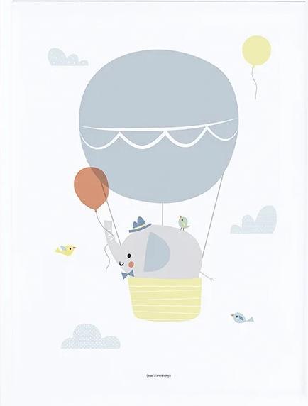 Immagine prodotto Lilipinso Elefante poster con cornice (30 x 40 cm)