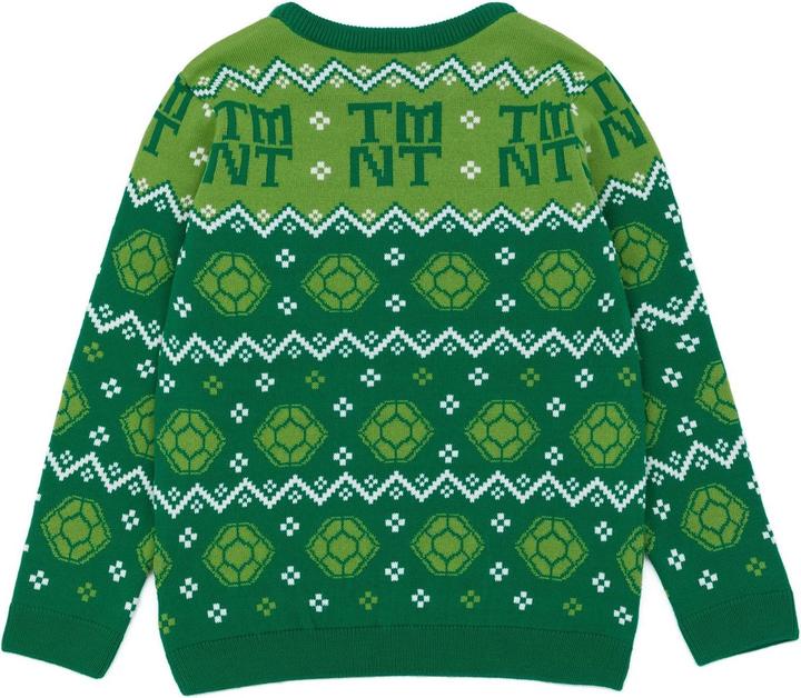 Actual product image Teenage Mutant NT Boys Knitted Christmas Jumper (128)