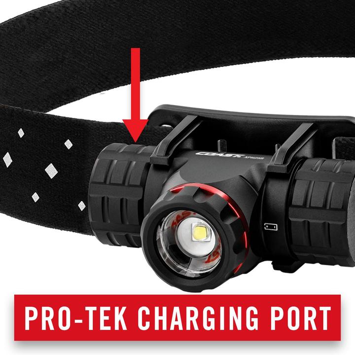 Actual product image Coast XPH25R Rechargeable headlamp (410 lumen) with battery indicator - in blister pack - Vending Pack (410 lm)