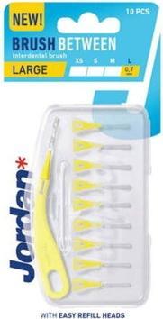 Actual product image Jordan* Brush Between Interdental Brushes L Interchangeable Tips 10Pcs. (10 x, 148 mm)
