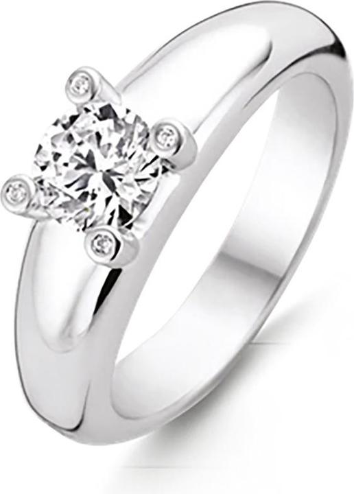 Produktbild Ti Sento Milano Ring mit Zirkonia 12165ZI (56, 925 Silber)