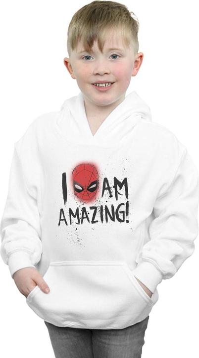 Actual product image Boys Spider-Man I Am Amazing Hoodie (116)