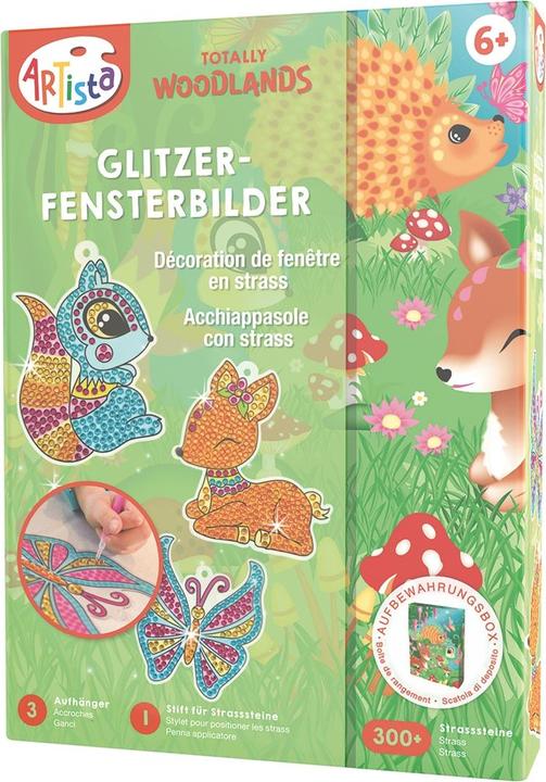 Artista Glitzer-Fensterbilder