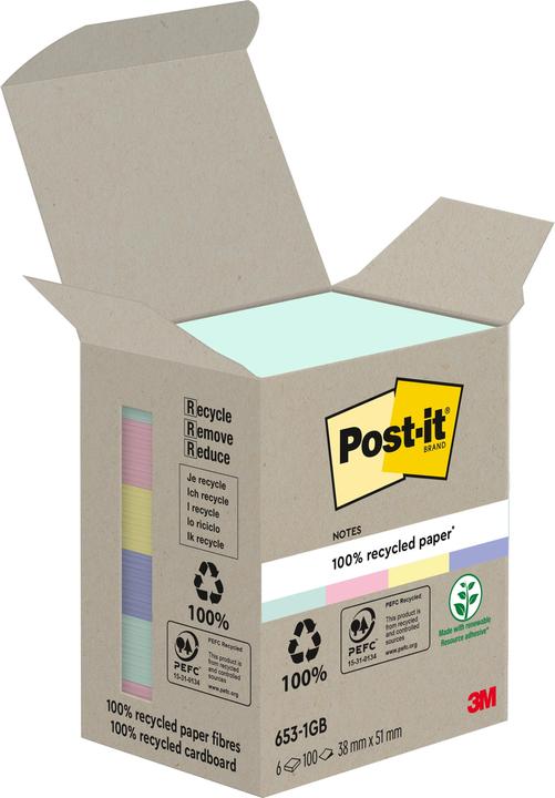 Actual product image Post-it Recycling (51 x 38 mm)