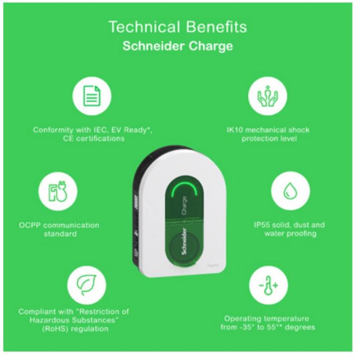Actual product image Schneider Electric Wallbox (Type 2, 22 kW, 32 A, Type 2)