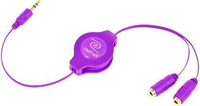 ReTrak EUCABLESPLRL cavo audio 0,9 m 3.5mm 2 x 3.5mm Porpora (0.90 m)