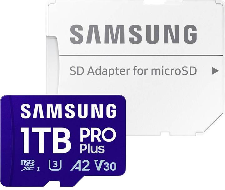 Actual product image Samsung PRO Plus (1000 GB, microSDXC, U3, UHS-I)