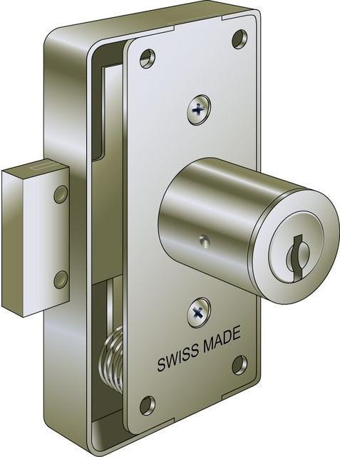 Produktbild Dormakaba KABA 8 Schrankschloss 2422 ohne Stulp