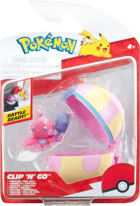 Immagine prodotto Pokémon Pokemon - Clip N Go Tinkatink con palla di guarigione (PKW3631)