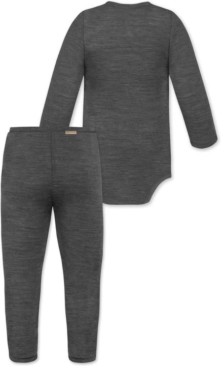 Immagine prodotto Normani Body avvolgente baby merino a maniche lunghe "Kaitaia" e pantaloni baby merino "Silverdale" - 9625 (86)