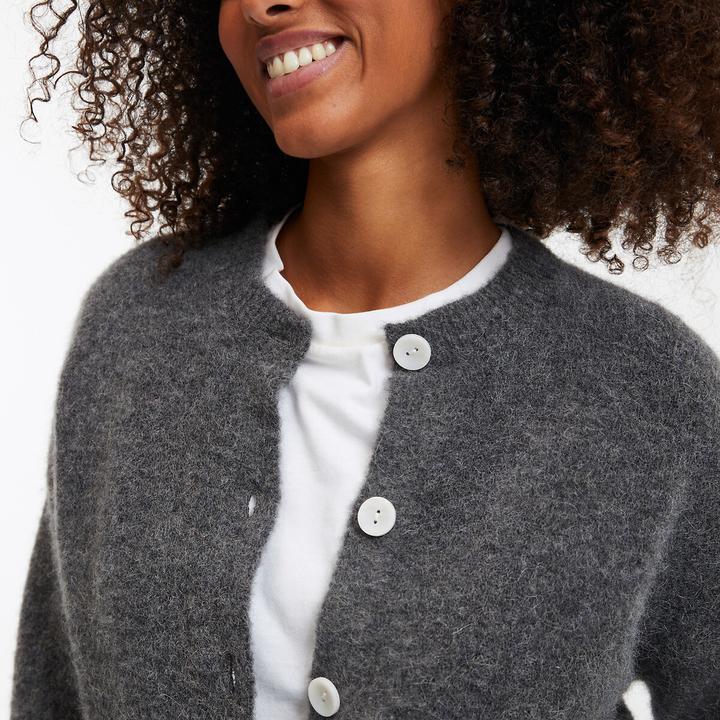 Immagine prodotto La Redoute Collections Cardigan mit rundem Ausschnitt (XXL)