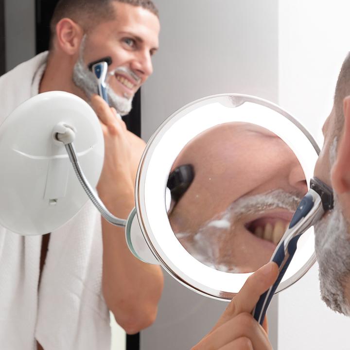 Image du produit InnovaGoods Miroir de courtoisie avec grossissement et LED (Ø 20 cm)