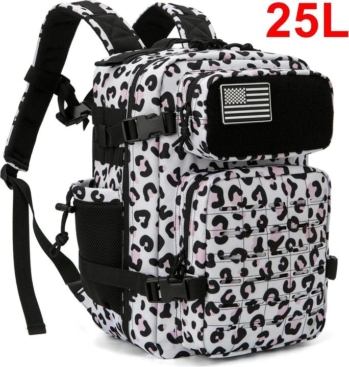 Produktbild Only-Bags.Store Taktischer Rucksack Outdoor Survival Bug Out Bag kleiner Schulrucksack Hking mit Getränkehalter (25 l)