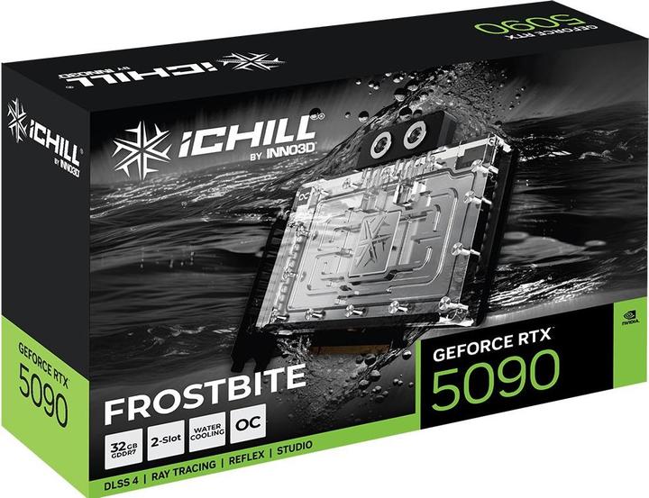 Actual product image Inno3D GeForce RTX 5090 iChill Frostbite, 32768 MB GDDR7 (32 GB)
