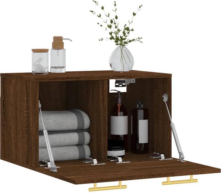 Image du produit VidaXL Wandschrank Braun Eichen-Optik 60x36,5x35cm Holzwerkstoff (60 x 36,5 x 35 cm)