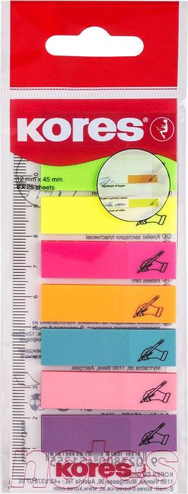 Immagine prodotto Kores Strisce di indice in carta stagnola con "Firma qui (12 x 45 mm)