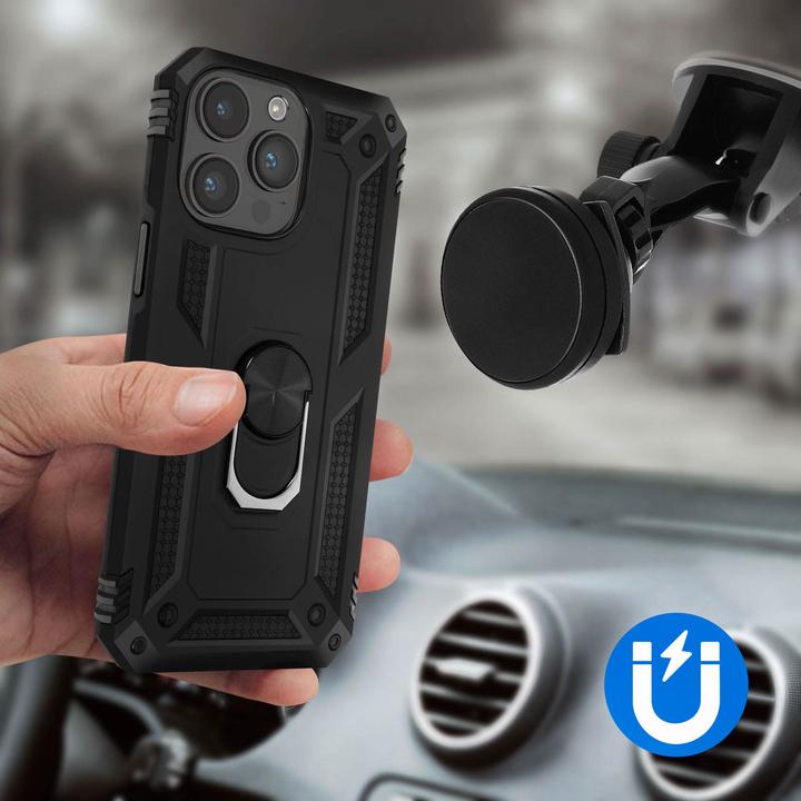 Image du produit Avizar Étui antichoc pour téléphone portable avec Ring Series (Apple iPhone 15 Pro Max)
