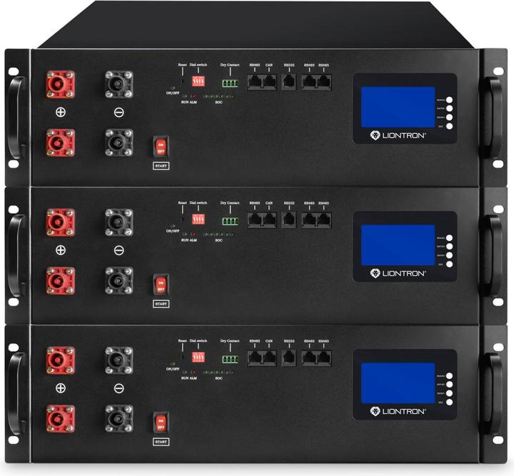 Image du produit Liontron Accumulateur LiFePO4 LX48-100 - 48V 100Ah - 5,12 kWh avec BMS - 110A prélèvement continu possible!