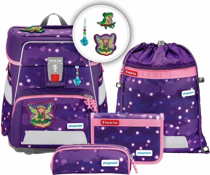 Step by Step Ranzen-Set SPACE Playmobil „Ayuma Leavi“ 5-teilig (20 l)