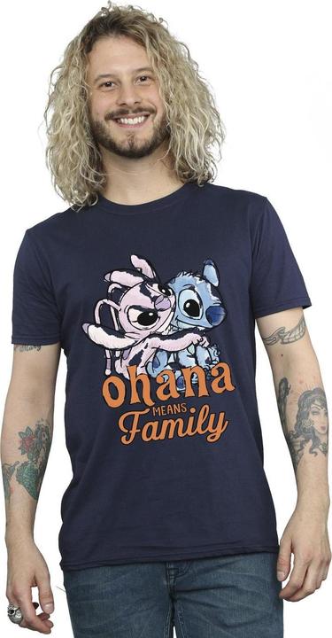 Immagine prodotto Disney Lilo And Stitch Ohana Angel Hug Maglietta Uomo (L)