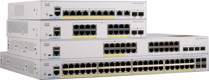 Produktbild Cisco 24 Port Rail PoE+ Switch C1000-24P-4G-L (24 Ports)