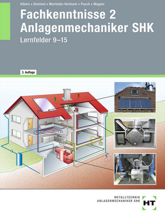 Immagine prodotto Fachkenntnisse 2 Anlagenmechaniker SHK (Tedesco, Gioacchino Albers, Rainer Dommel, Henry Montaldo-Ventsam, Peter Pusch, Joseph Wagner, 2019)