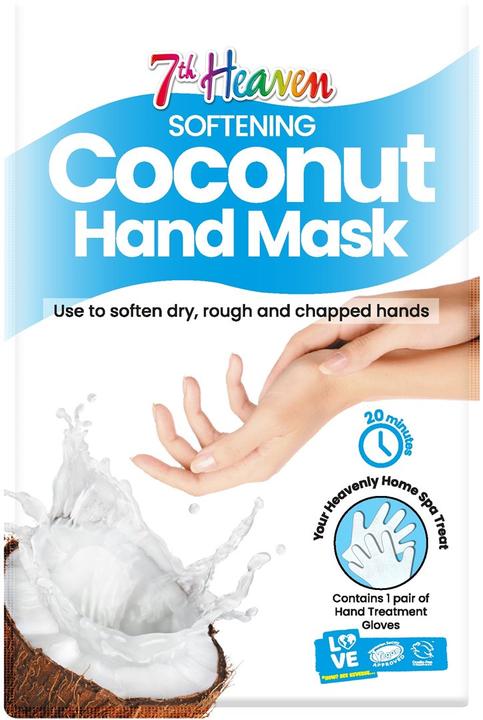 Immagine prodotto 7th Heaven Maschera mani al cocco ammorbidente Guanti idratanti per mani con burro di karitè e olio di argan