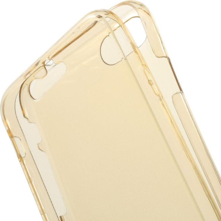 Produktbild König Design Apple iPhone SE 2020 Full Body 360 Silikon Schutzhülle Handyhülle Hülle Gold (Apple iPhone SE (2nd Gen))