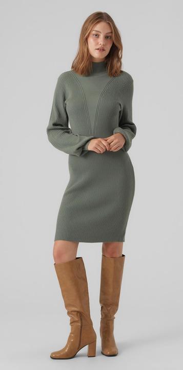 Produktbild Vero Moda VMRAINA LS HIGHNECK ABOVE KNEE DRESS GA Strickkleid (XL)