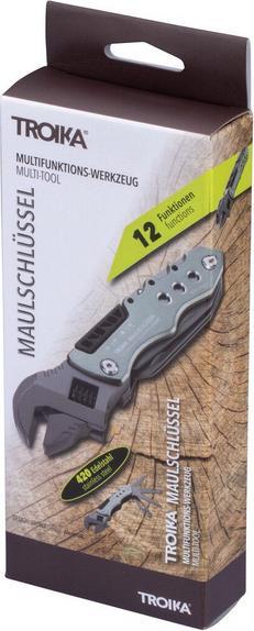 Actual product image Troika MAULSCHLÜSSEL Outil avec 12 fonctions, gris mat (12 Functions)