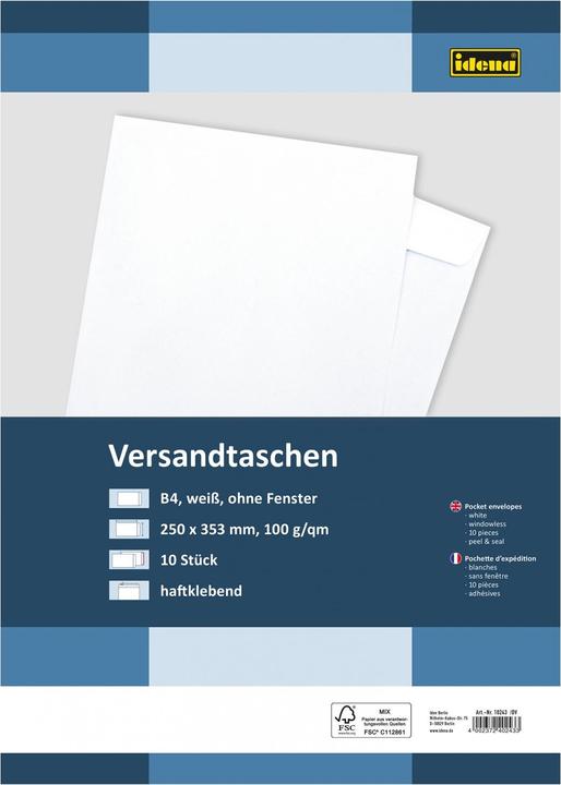 Productafbeelding Idena VT B4 wit 100g 10er hk o.F. FSC-Mix (10 x)