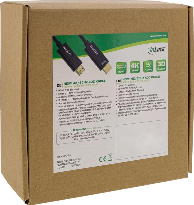 Produktbild InLine HDMI AOC Kabel (20 m, HDMI)