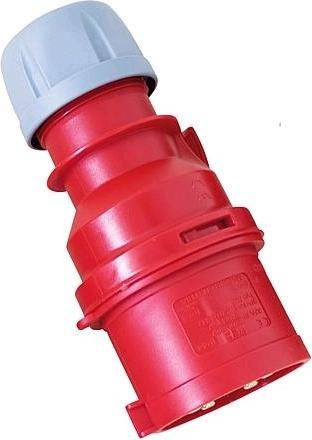 Produktbild PCE CEE Drehstromstecker Stecker Shark 400V 32A IP44 025-6 (CEE 32/5)