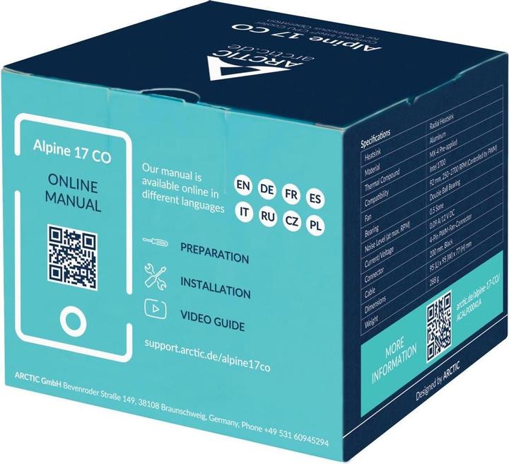 Image du produit Arctic Alpine 17 CO (77 mm)