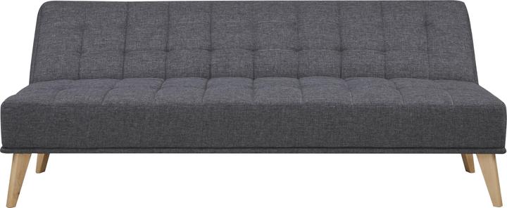 Produktbild En.Casa Schlafsofa Pukkila 180x86x81 cm Textil Dunkelgrau (3-Sitzer)