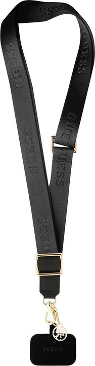 Image du produit Guess Bandoulière en nylon avec breloque - noir