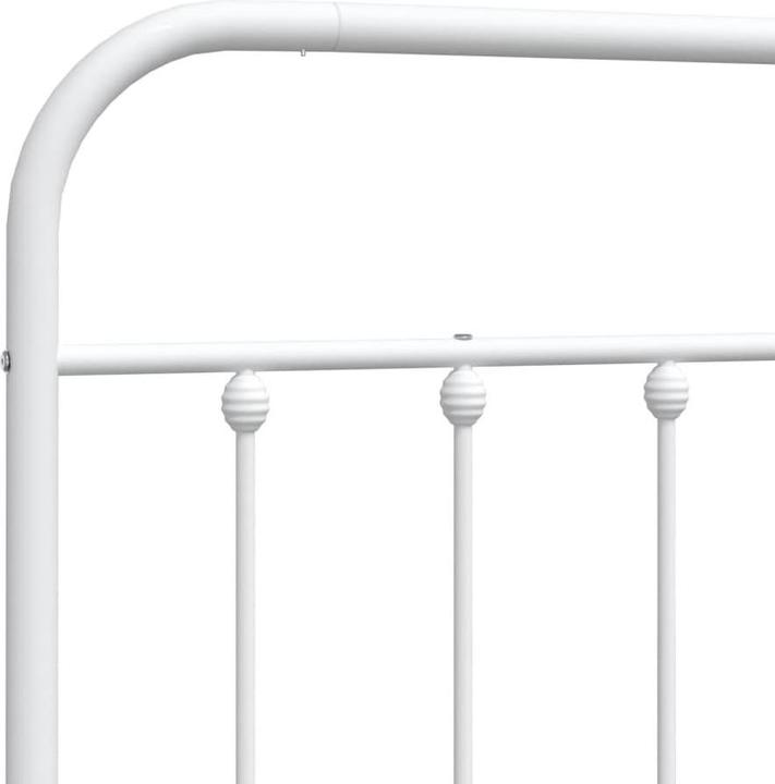 Immagine prodotto VidaXL Kopfteil Metall Weiss 120 cm, Farbe: Weiss, Material (125 x 3 x 100 cm)
